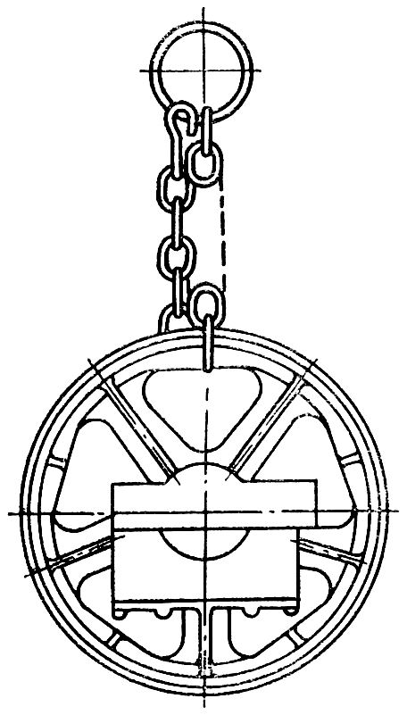 Приспособление для подъема натяжного колеса Приспособление для подъема натяжного колеса